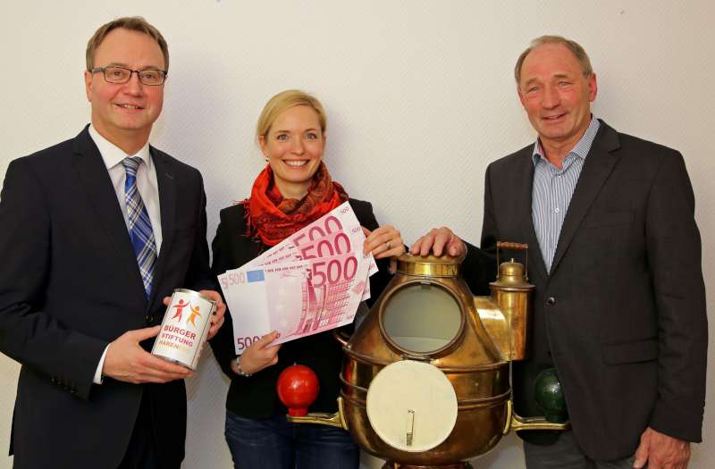 Symbolische Spendenübergabe der Reederei Gerdes aus Haren-Emmeln